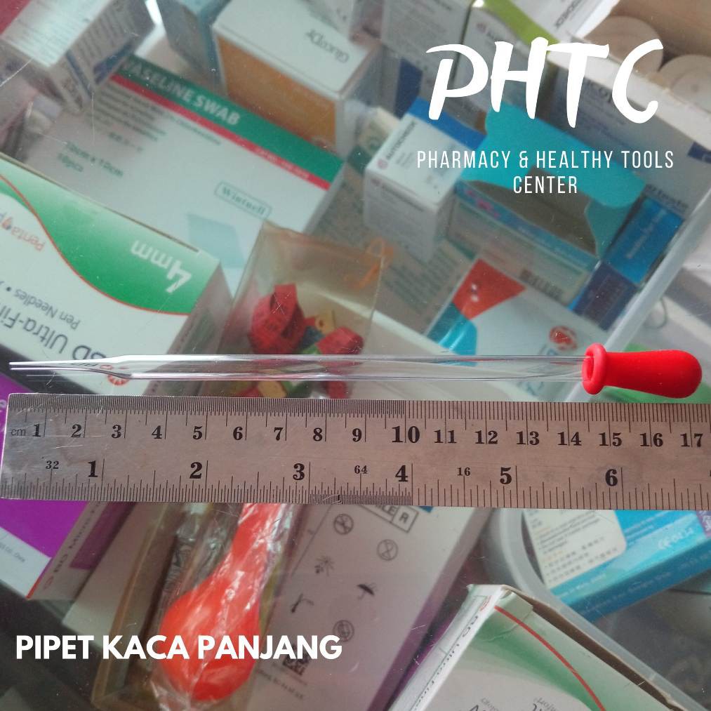 Pipet Tetes Kaca Panjang