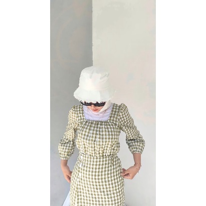 Ashica One Set | Gingham Tartan One Set Skirt