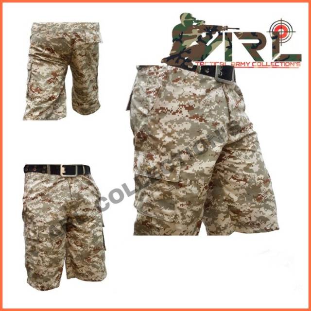 Celana pendek loreng DESSERT (DIGITAL GURUN) / celana pendek cargo army tactical pria wanita dewasa