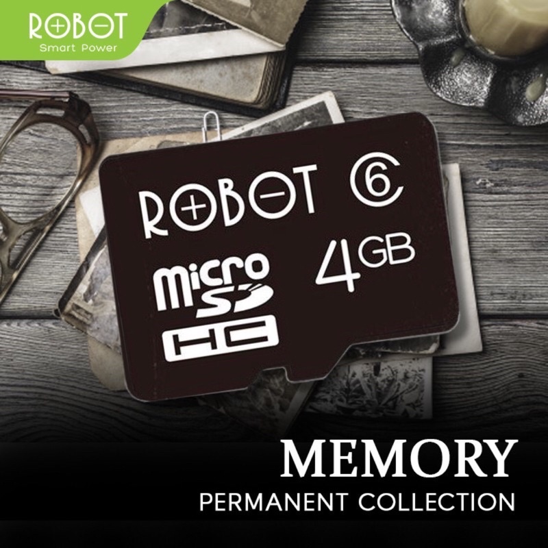 Micro SD ROBOT TF 4GB/8GB/16GB/32GB Memory Card  Kartu Memori HP Class 10 - Garansi ResmI 1 Tahun