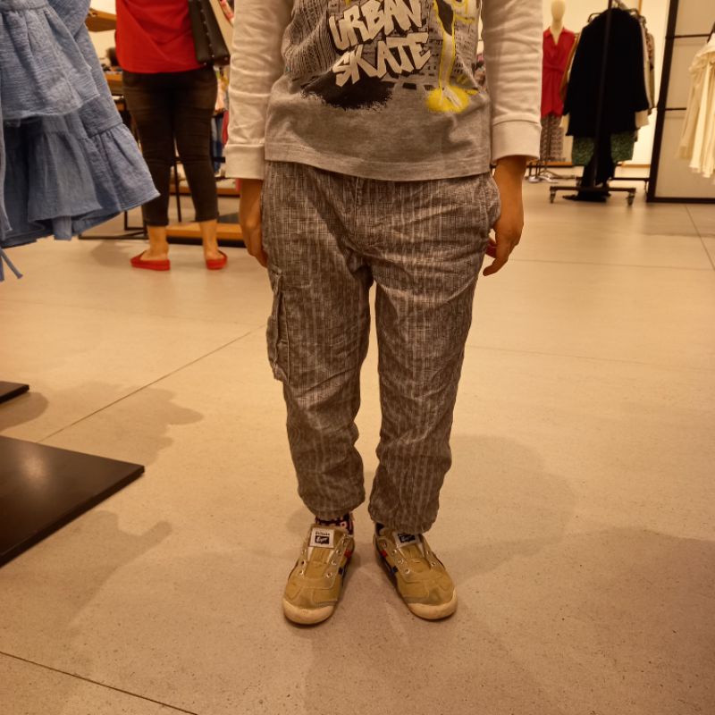 ZARA ORIGINAL STORE Celana Panjang Chino Cargo Anak Katun Spandex SALE GARANSI TERMURAH