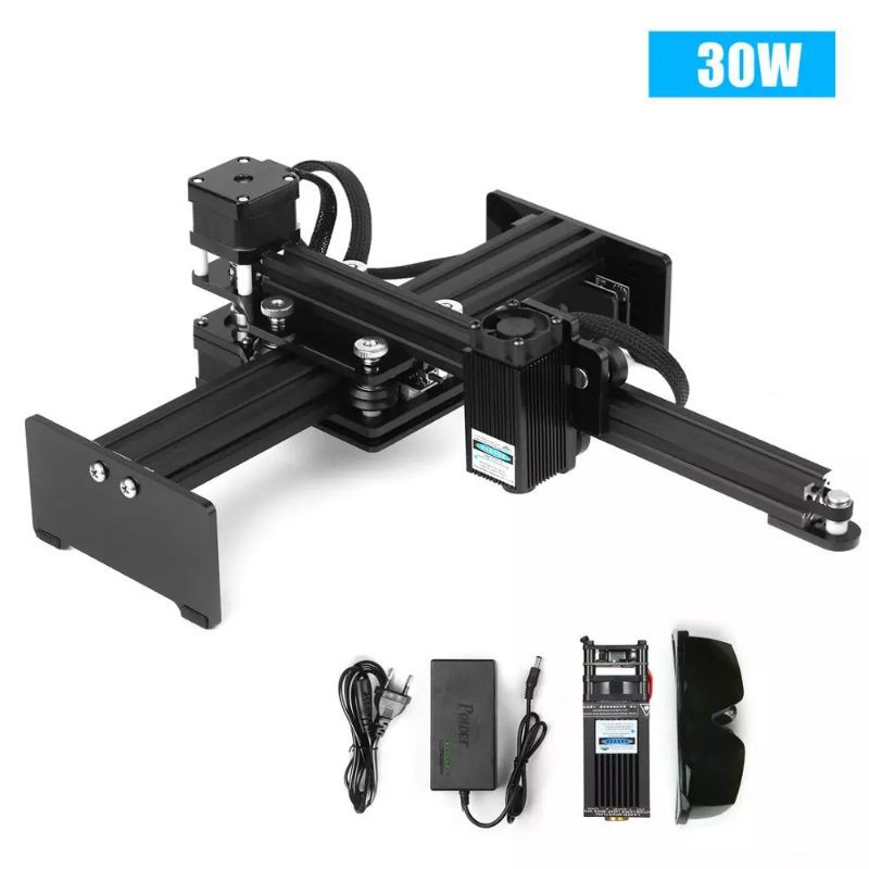 Mini Laser Engraver Dekstop Mesin ukir laser dioda 170 x 200 mm 30W model T Printer Grafir