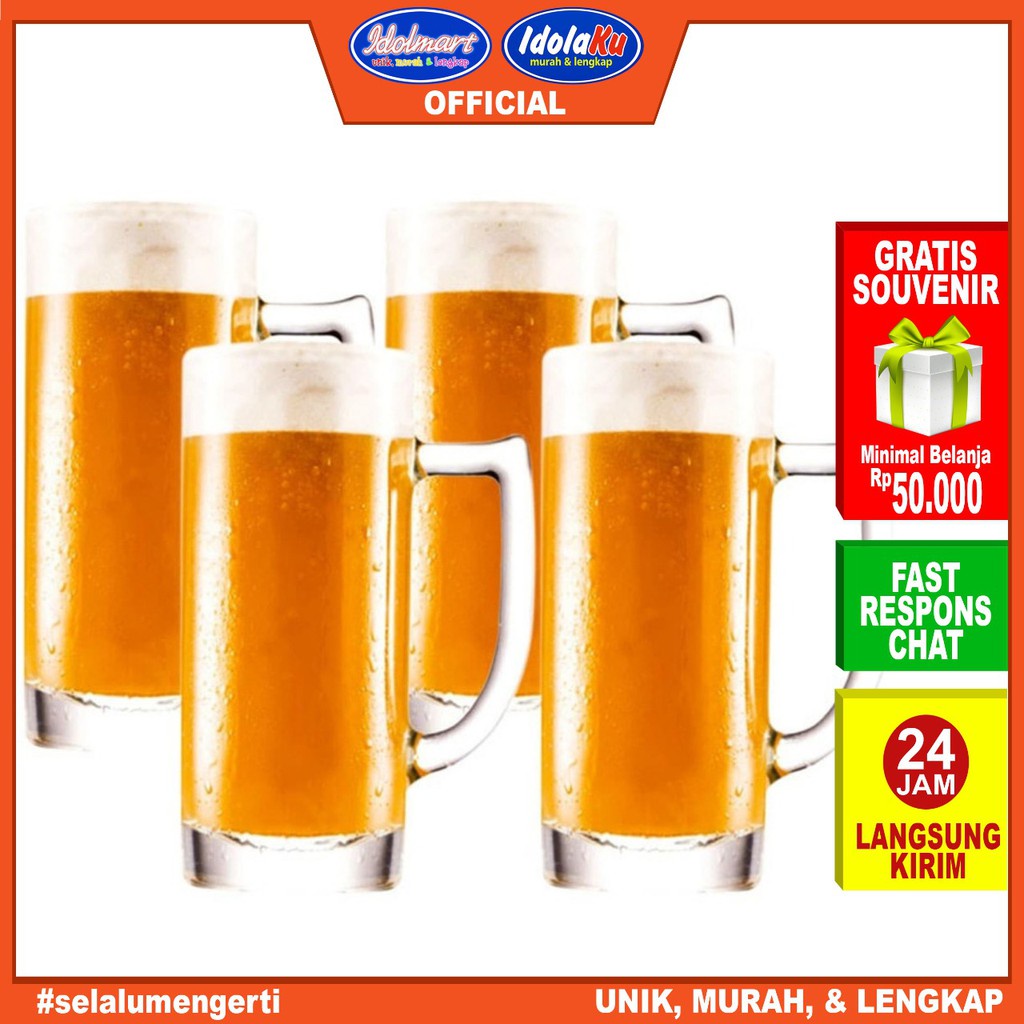 IDOLAKU Citinova Gelas Bremen isi 4PCS /  Gelas set isi 4/ gelas kado/ gelas kaca