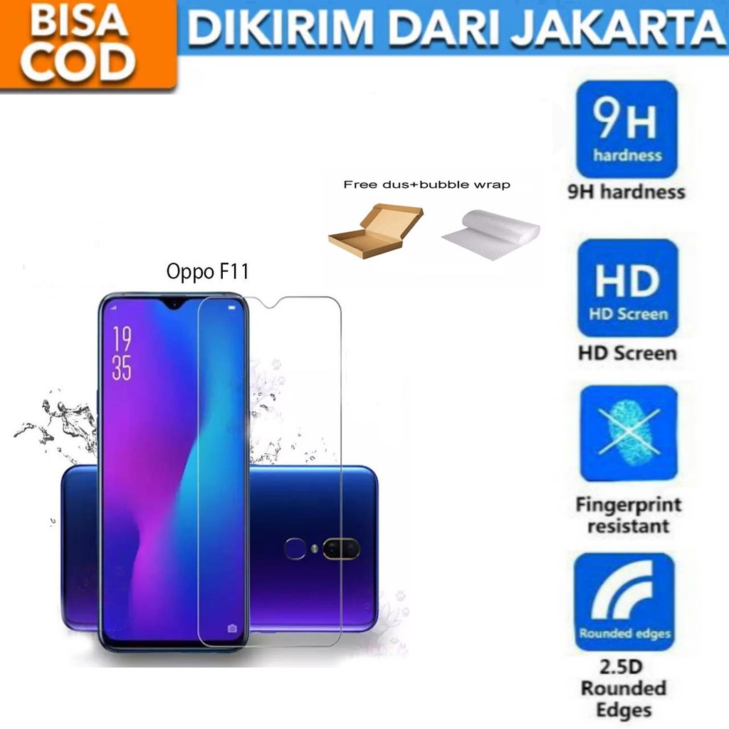 Oppo F11 Tempered Glass Screen Protector Anti Gores
