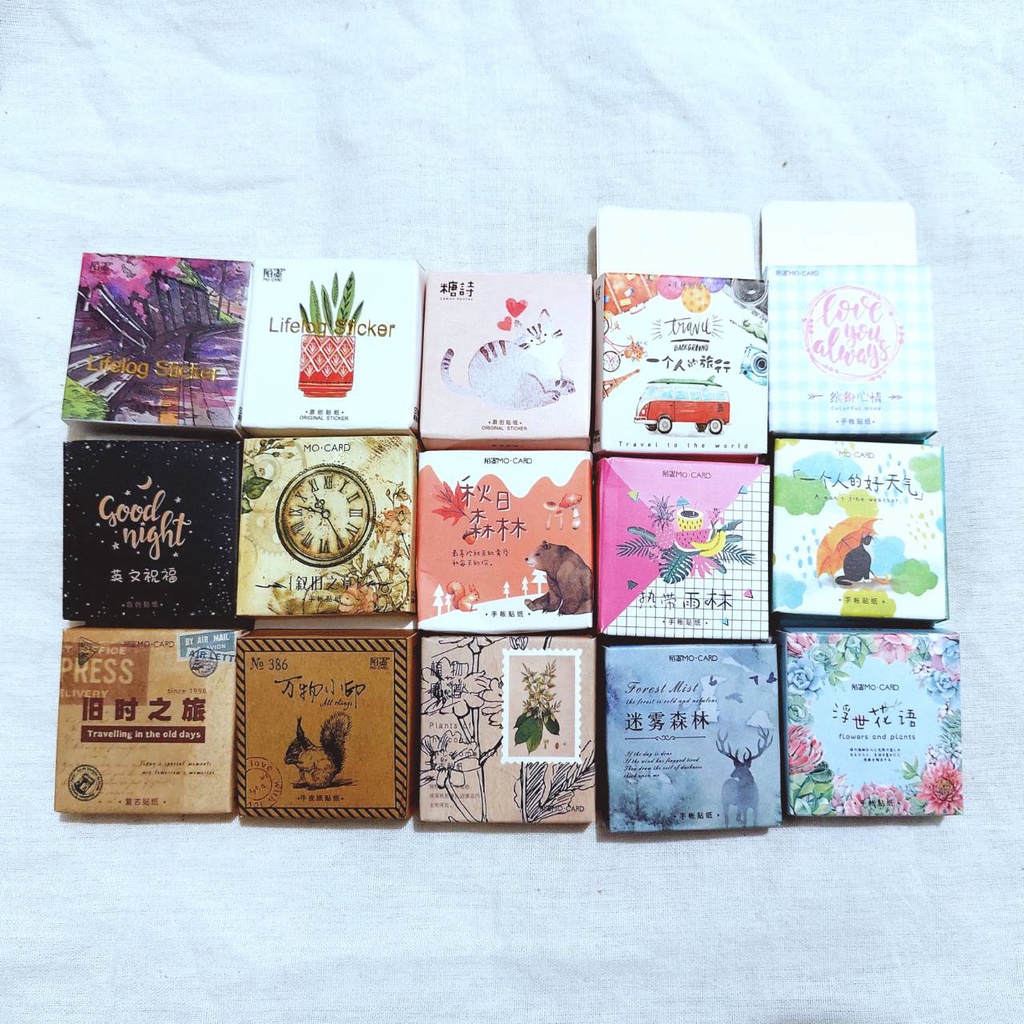 

45Pcs Stiker Vintage Lucu untuk Scrapbook/Jurnal/Diary/Catatan/Memo