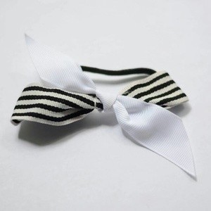 ikat rambut White Zebra Ribbon