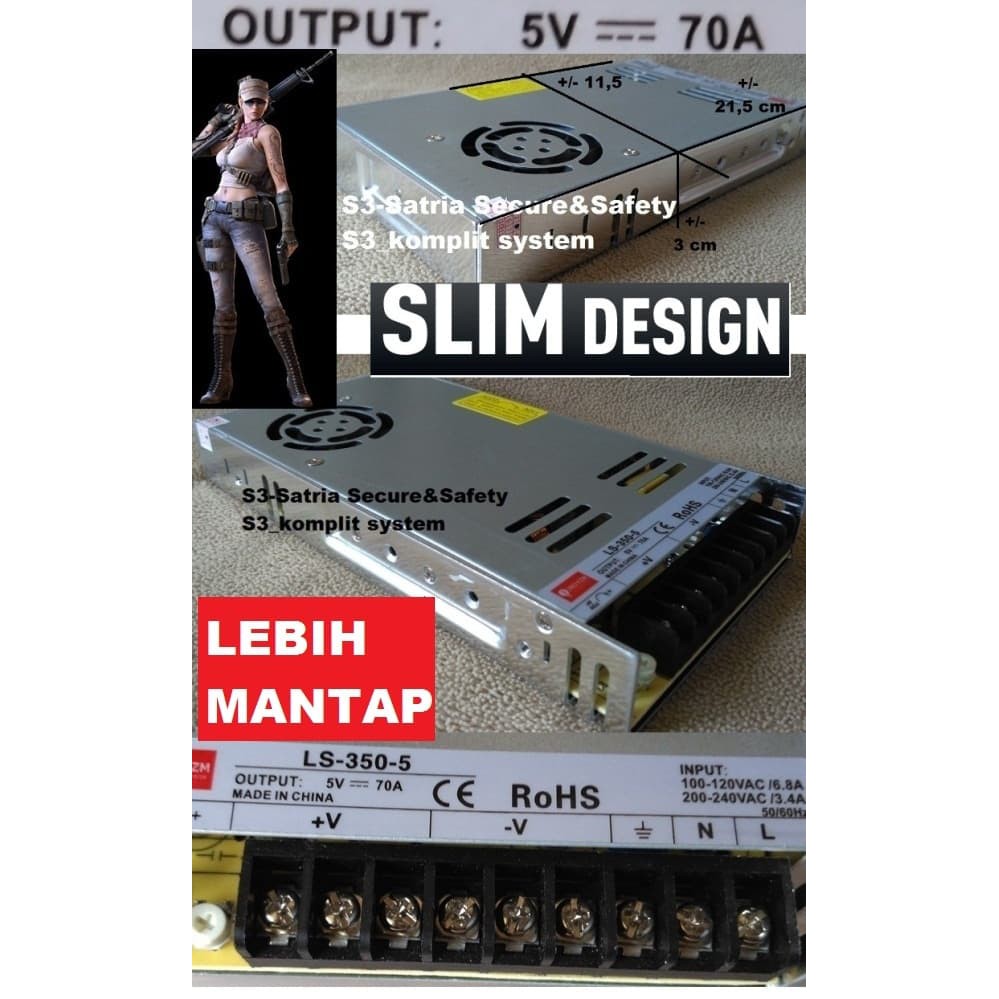 Power supply 5V 70A switching