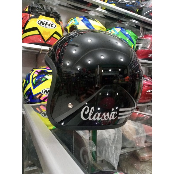 Helm Bogo Murah Retro polos TANPA KACA