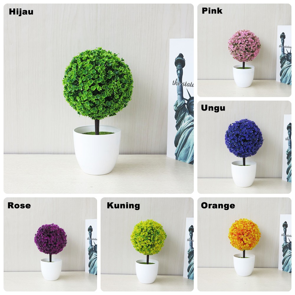 Satu7an PBP01 - 4 - POT TANAMAN BUNGA PLASTIK DEKORASI RUMAH TANAMAN HIAS TREND MURAH IMPORT COD-1