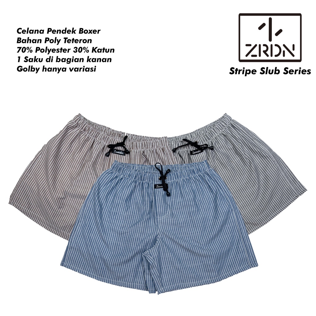 Celana Boxer Polyester ZRDN - Stripe Series