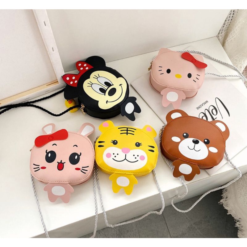 Tas Selempang Anak Boneka Perempuan Laki-Laki Slingbag Lucu #drpstore