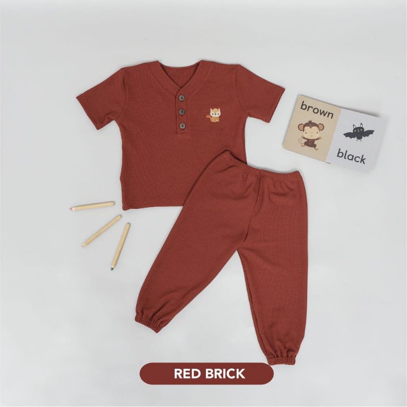MOOI Waffle Knit Set