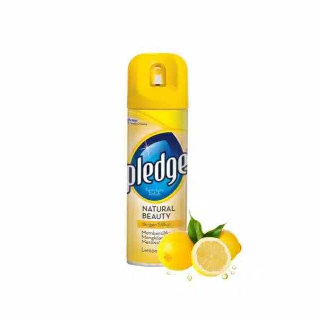 LEMON PLEDGE ISI 170 ML PENGKILAP PEMBERSIH BODI MOTOR / MOBIL DAN FURNITURE