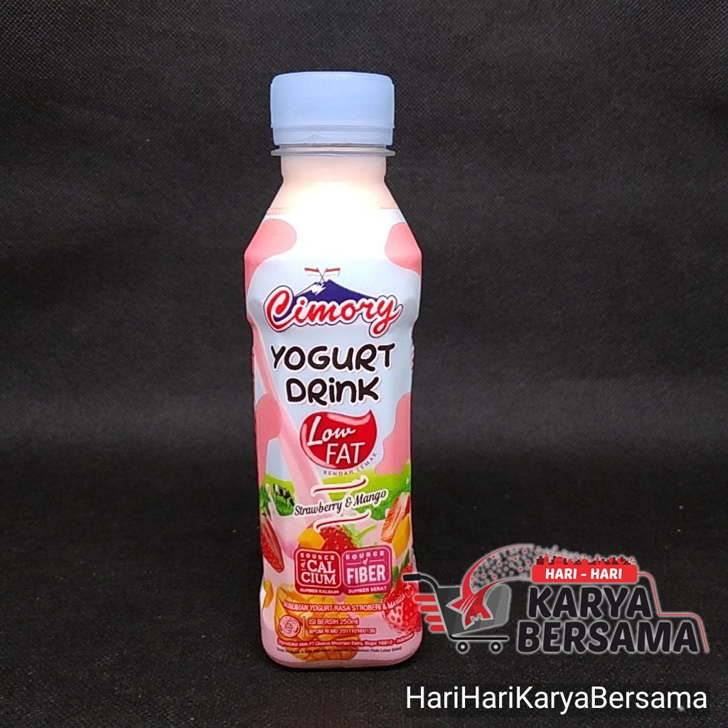 Jual CIMORY YOGURT DRINK LOW FAT STRAWBERRY & MANGO 250ML Shopee