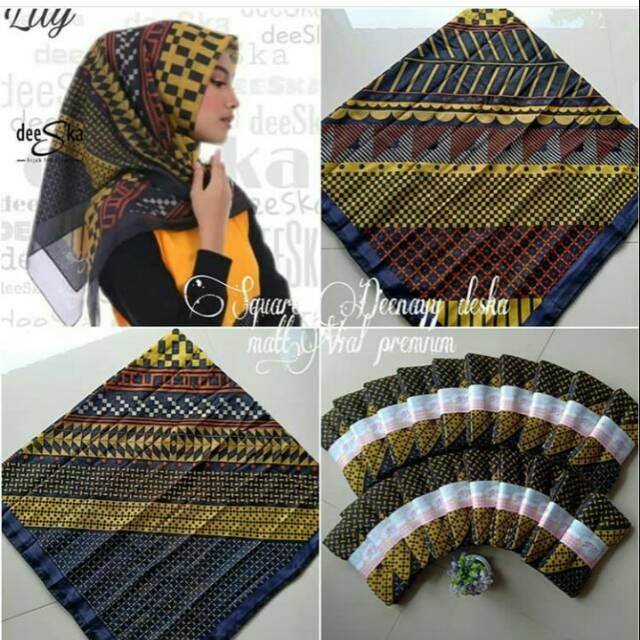 SEGI EMPAT DEENAY DESKA / HIJAB TERBARU / HIJAB TERLARIS / HIJAB GROSIR MURAH / HIJAB SYARI / JILBAB