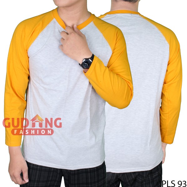 Kaos Polos Panjang Raglan - PLS (COMB)