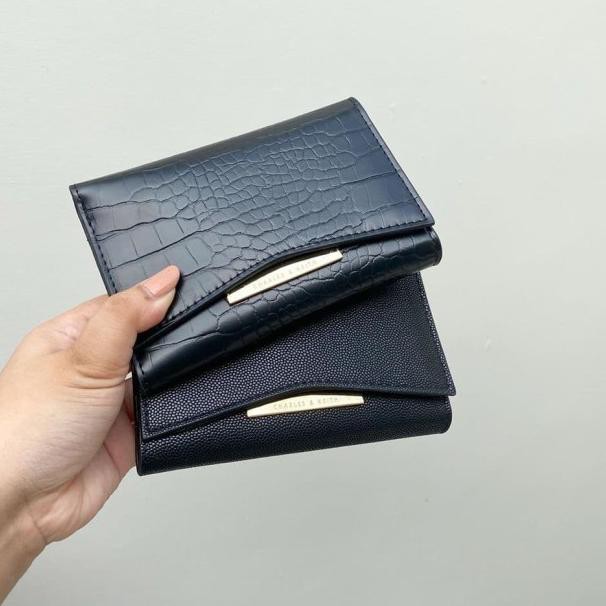 FR-293>> Terlaris Dompet Wanita Wallet Charles And Keith Original Store - Black Croco