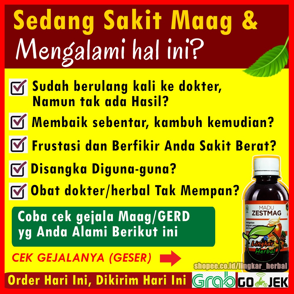 Madu Zestmag Zetmag Zetsmag Original Asli Herbal Asam Lambung Maag Gerd Anxiety Zestmaag Zetmagh Zesmag Zetmaag