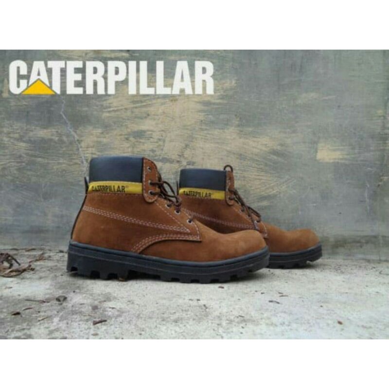 safety shoes caterpillar safety bromo bahan suede