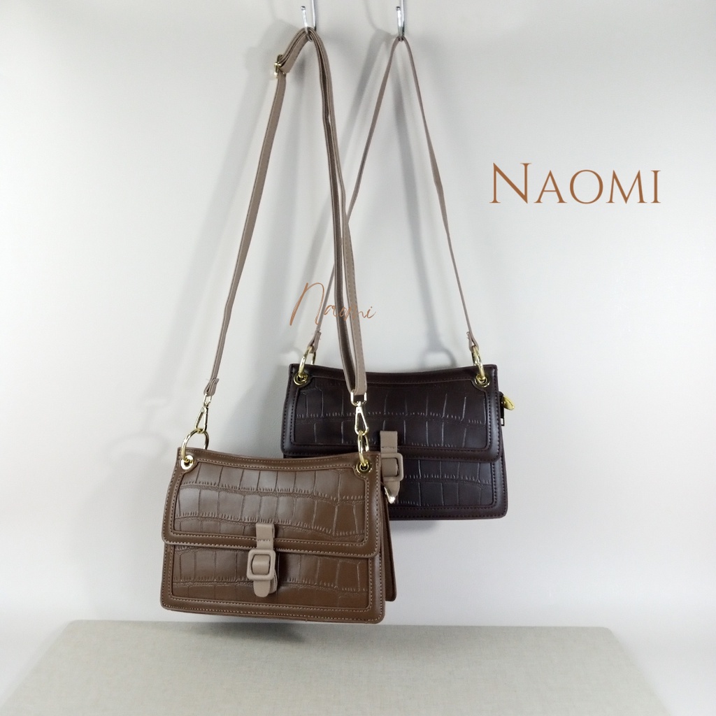 NAOMI - Chelsea Bag Sling Bag Import Long Strap Bag - Tas Wanita Kulit Premium - Slempang Tas Hangout - Tas Wanita - Tas Naomi - Naomi Bag - women bag