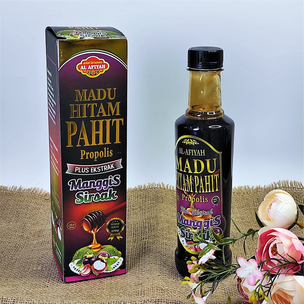 

Madu Hitam Pahit Propolis Plus Manggis dan Sirsak 470 gr