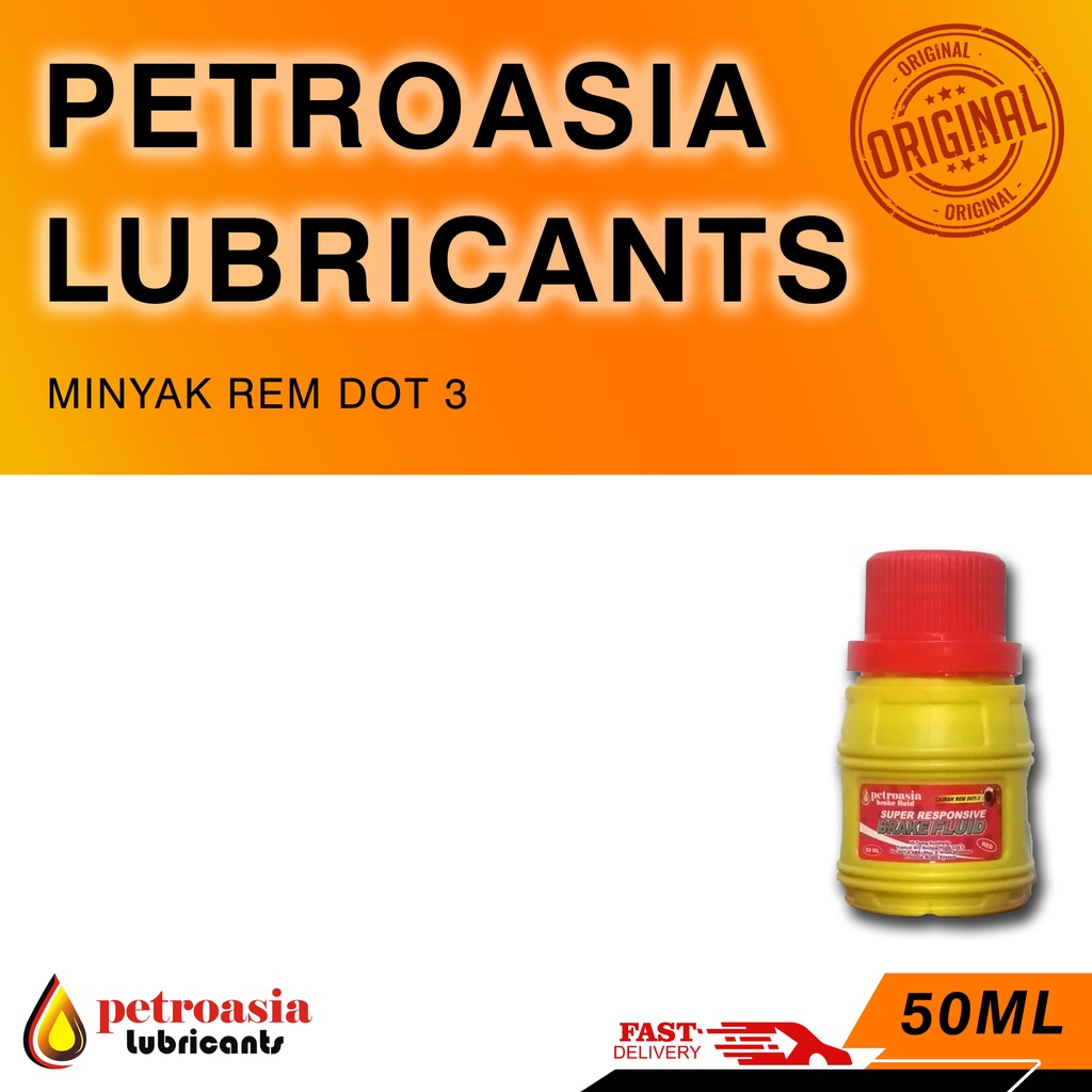 Petroasia Brake Fluid Minyak rem 50 ML DOT-3 SNI