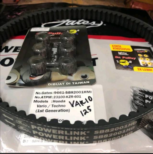 Vanbelt vario 125 paket roller Dr pulley