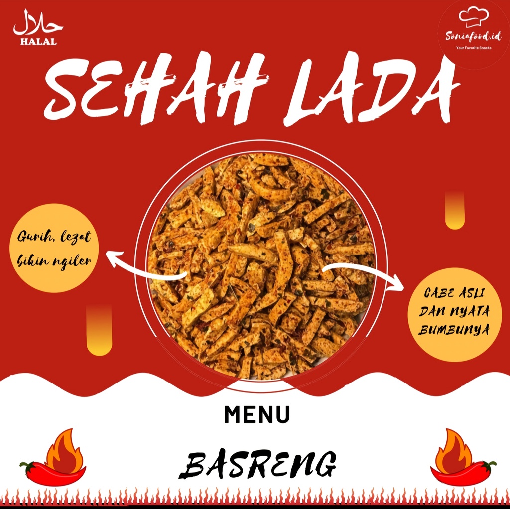 

SEHAH LADA - KERIPIK BASRENG PEDAS BUMBU ASLI ENAK DAN TERASA BUMBUNYA