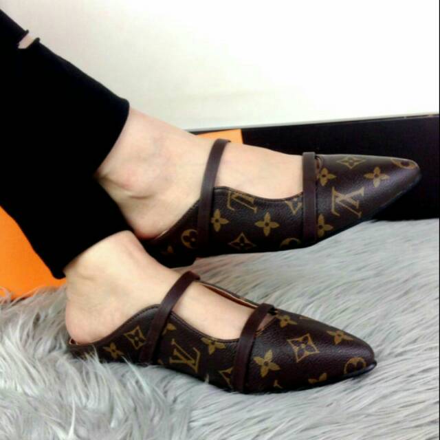 ABBUSHOES Bm 86-sepatu platshoes Lv wanita