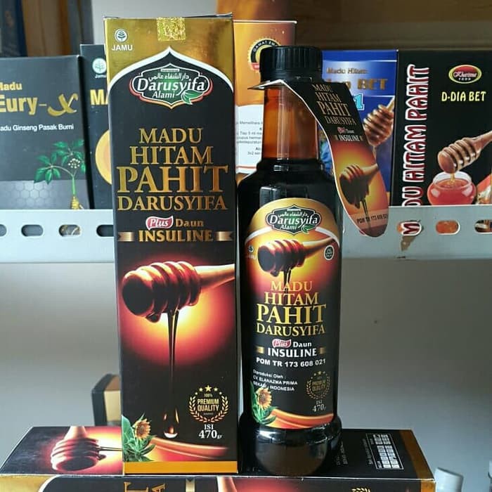 

MADU HITAM PAHIT DARUSYIFA PLUS DAUN INSULIN 470 GRAM