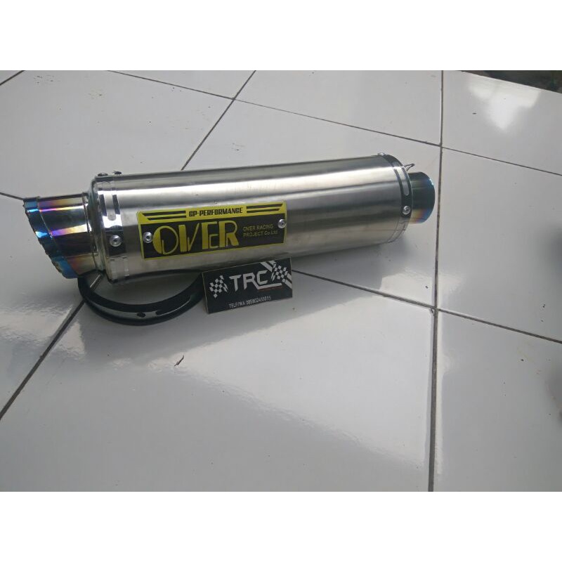 KNALPOT OVER RACING SILINCER ONLY BUAT MOTOR VIXION SATRIA FU MX NEW DLL