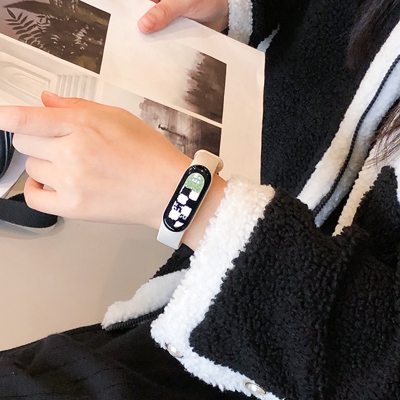 Strap Mi Band 6 5 4 3 Jahit Tali Pengganti Xiaomi Mi Band 6 5 4 3 Jahitan Polos