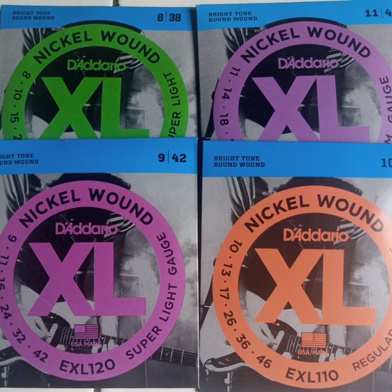 senar gitar d'addario elektrik