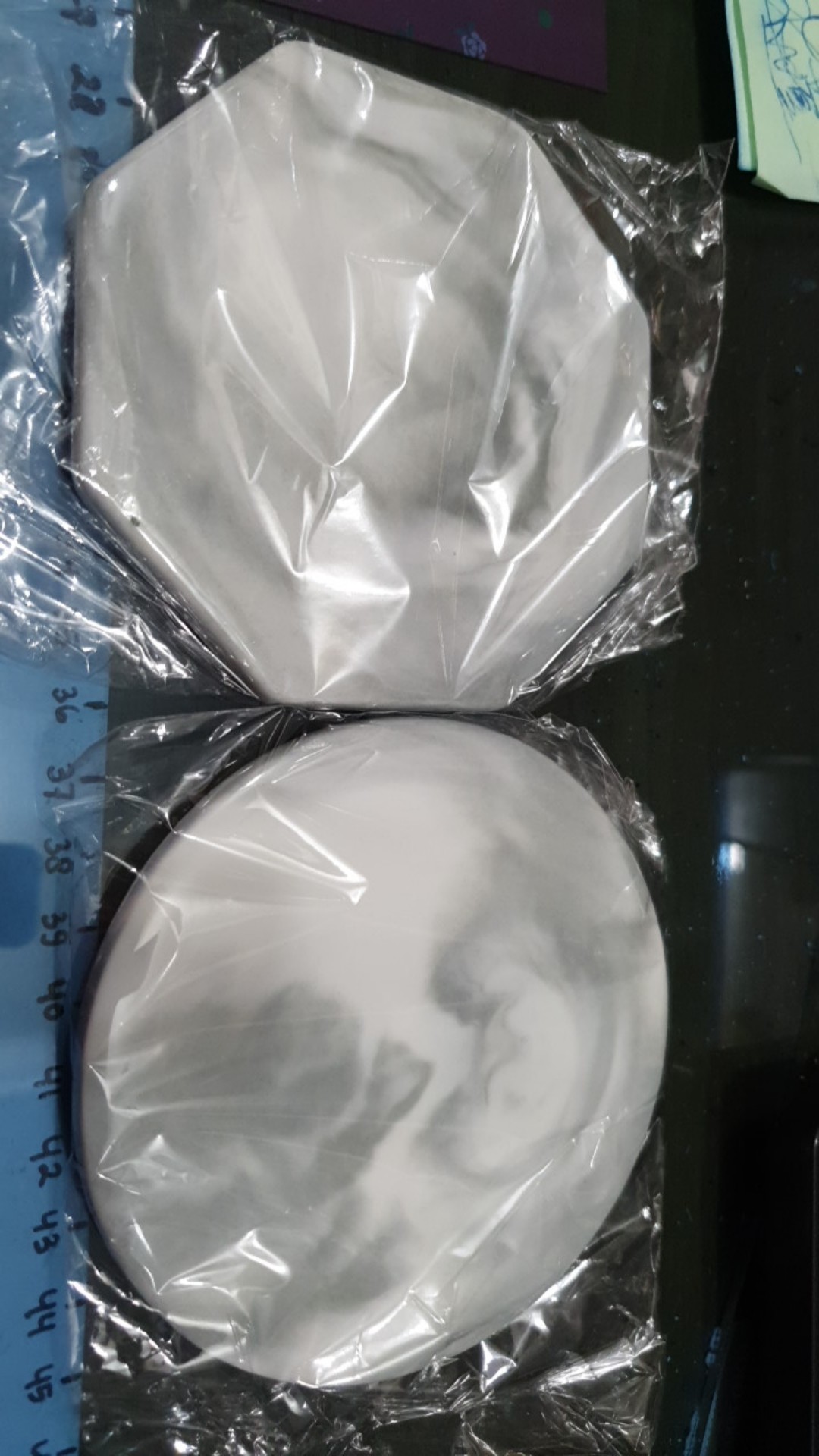 Tatakan Gelas Marble Ceramic Material Coaster Properti Foto