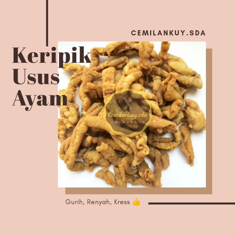 

Termurah Keripik usus Ayam 200gr Cemilan / Kripsus Gurih dan Enak / SNACK