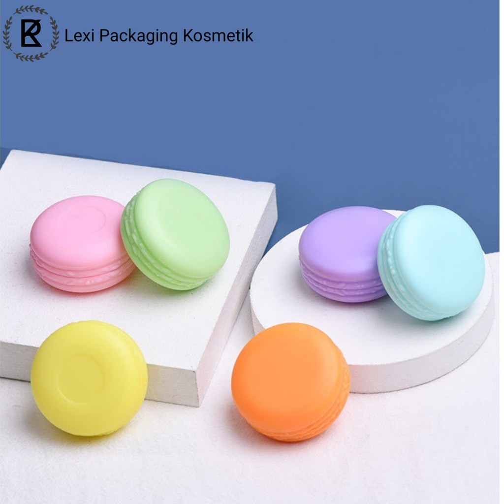 Macaroon jar macaron Pot Cream 10gr wadah kosong kosmetik jar 10g 10gr warna pastel