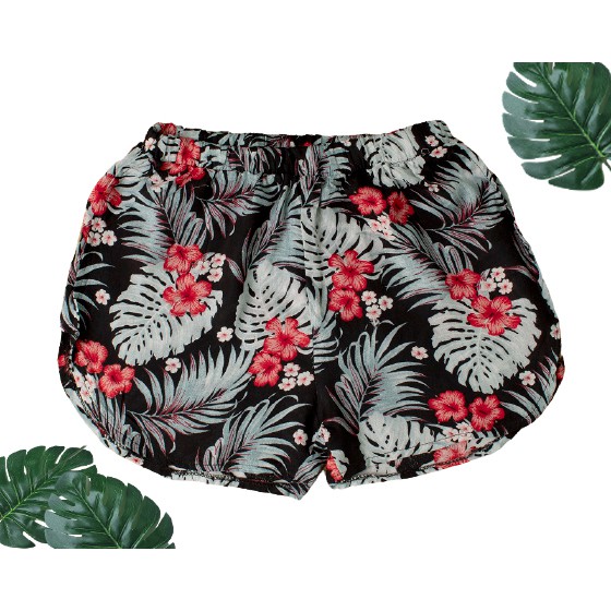 HIPNOP Celana Pendek Wanita Muniko Hot Pants Flower Rayon