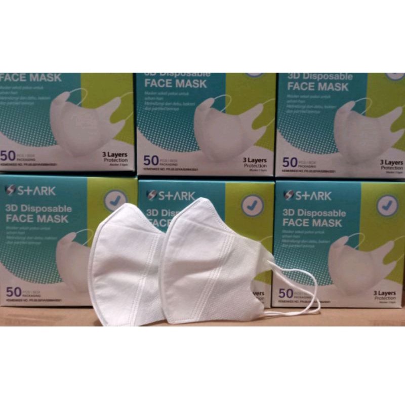 GROSIR MASKER DUCKBILL GARIS 3PLY SURGICAL ISI 50PCS/BOX [PERFECTHOME]