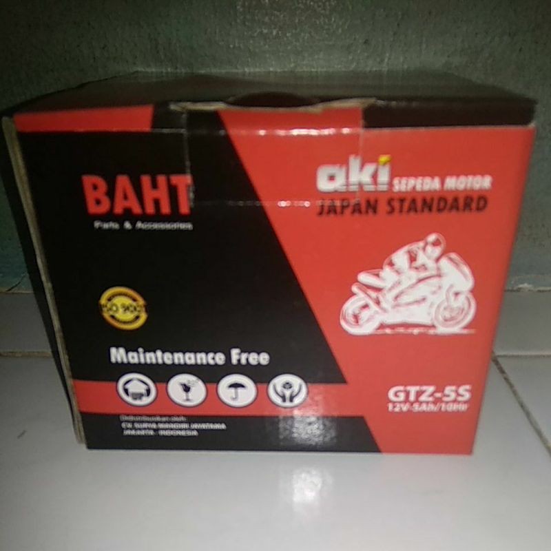 BAHT GTZ-5S Aki Sepeda Motor