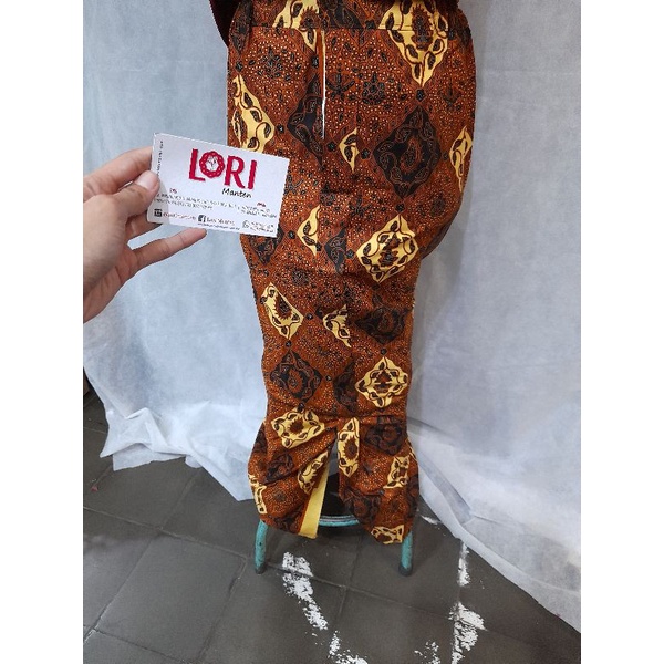 ROK JARIK Wiru polos coklat anak smp