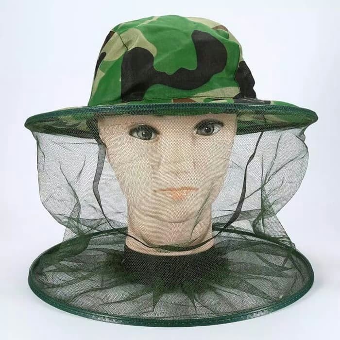 BAROKAH Topi Camo Jaring Pelindung Anti Nyamuk Anti Serangga lebah bee hat