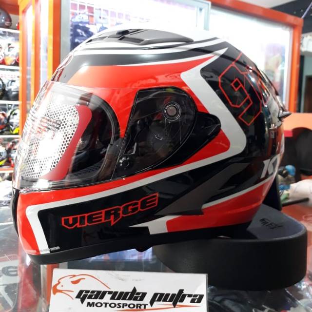 KYT VENDETTA 2 XAVI VIERGE BLACK RED FLUO