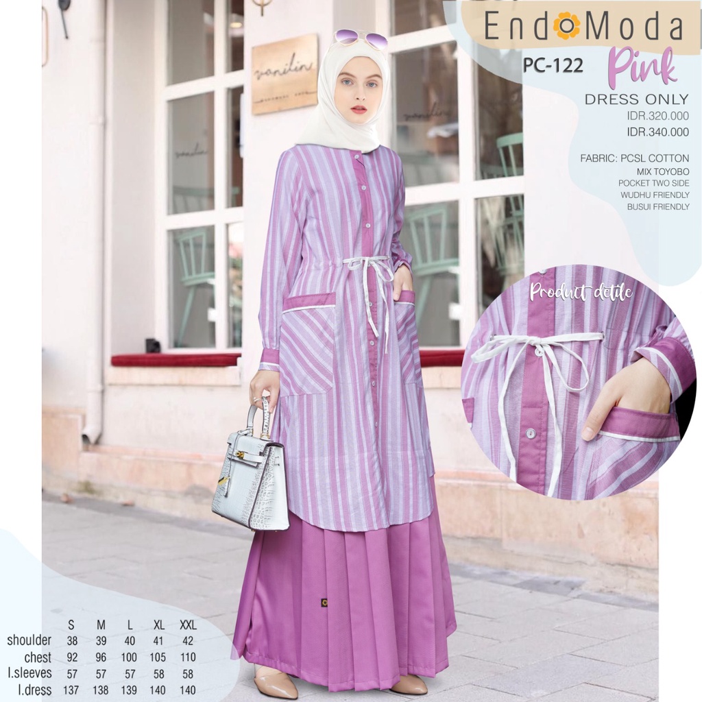 Gamis Terbaru 2022 Endomoda Pc 122 Endomoda Terbaru 2022 Shopee Indonesia