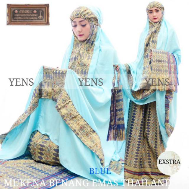 MUKENA SONGKET BENANG EMAS THAILAND EXTRA ORI BY YENS