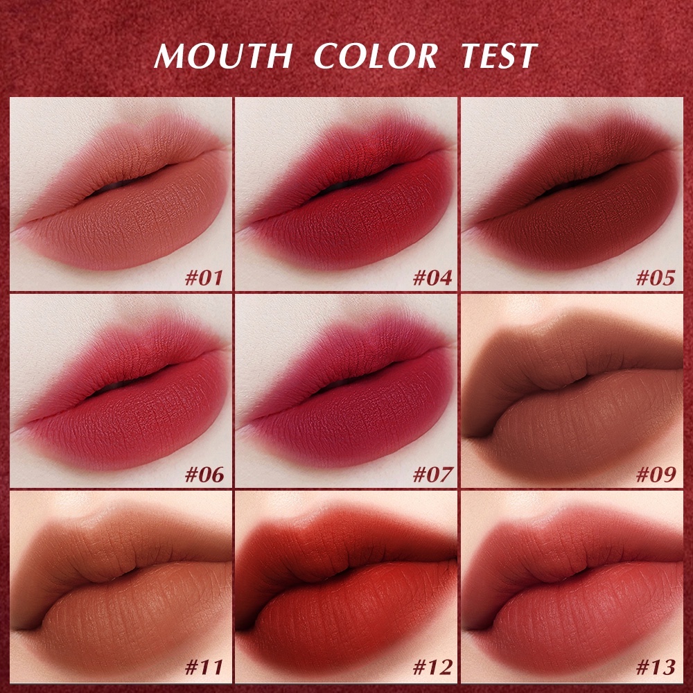 Saniye Lipstick Matte Liquid lip gloss 10 Warna Tahan Air Liptint  Dan Tahan Lama Kosmetik Bibir L1180