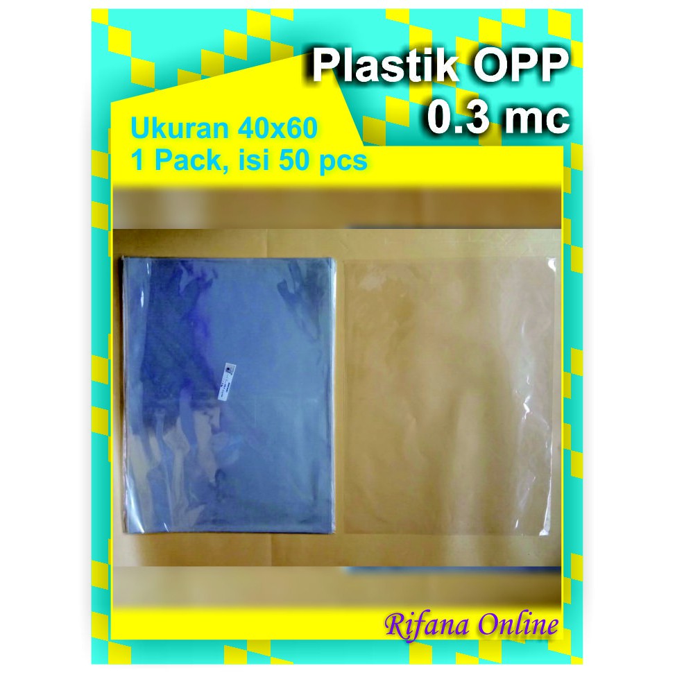 

Plastik OPP Ukuran 40 x 60 cm