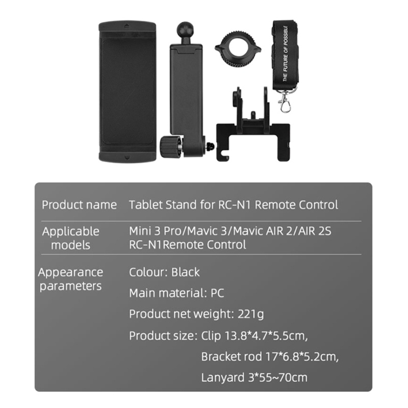 Holder Tablet 4.7-12.9in Untuk Remote Control Mavic Air 2S / 2 / Mavic 3 / Mini 3 Pro