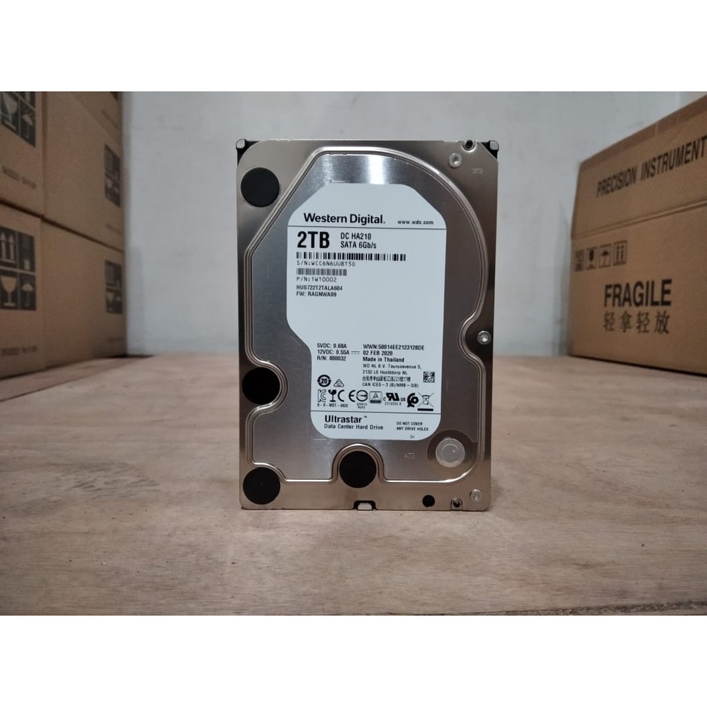 WD 2TB Ultrastar DC HA210 7200 RPM SATA