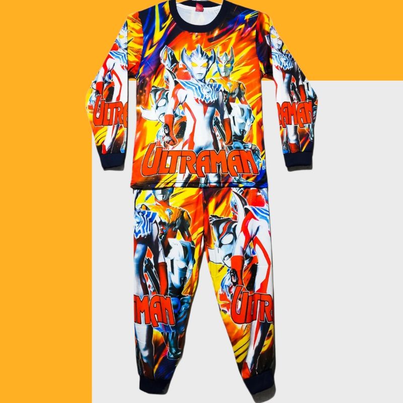 STELAN BAJU ANAK ULTRAMAN PANJANG' SIZE 4-14