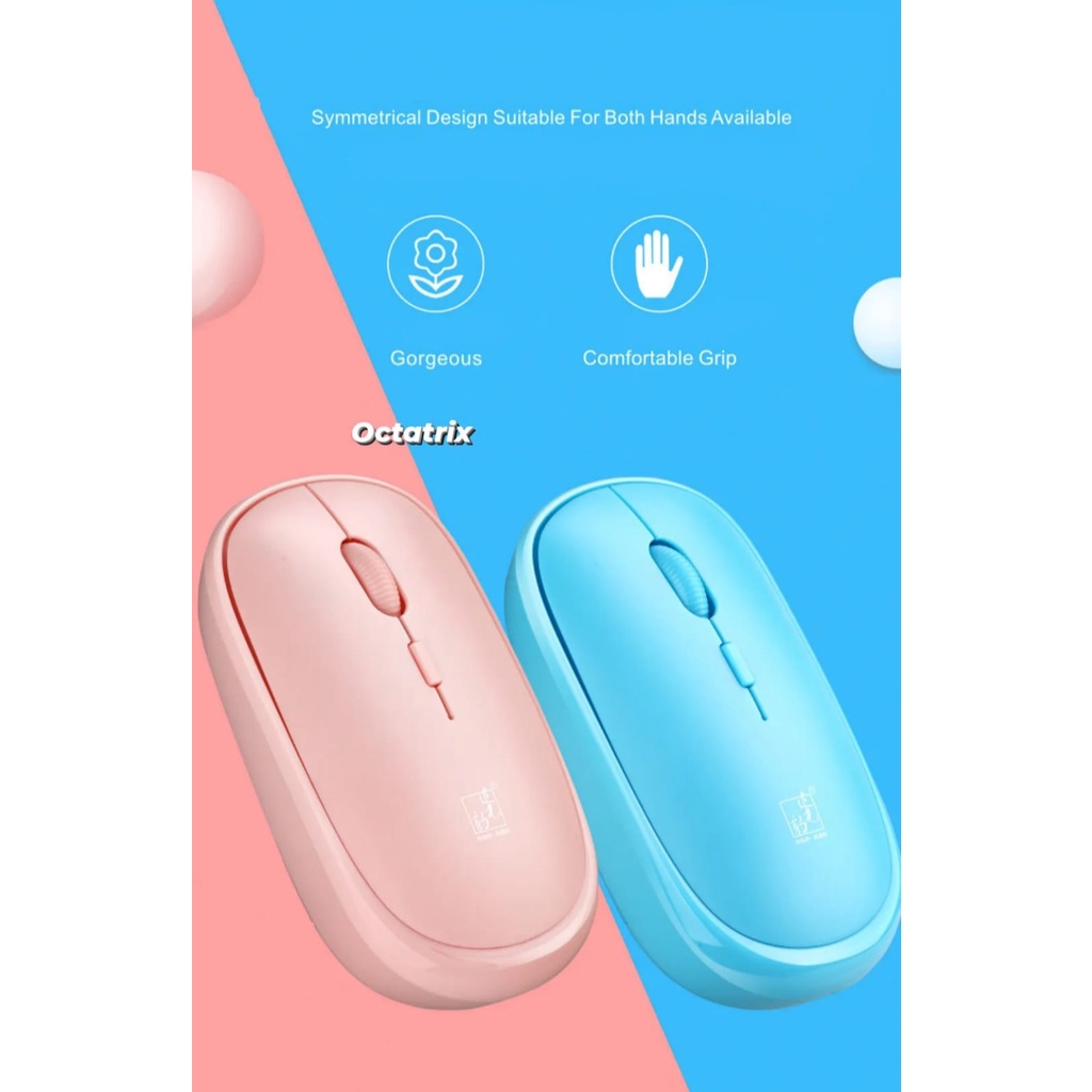 Mouse wireless USB optical mouse tanpa kabel dongle